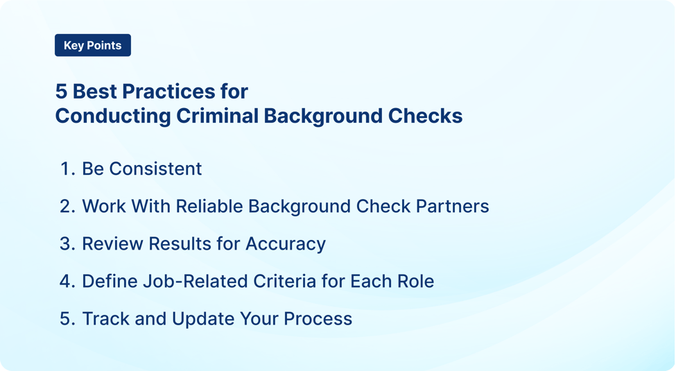 5 Best Practices for Criminal Background Checks for Employment | Cisive