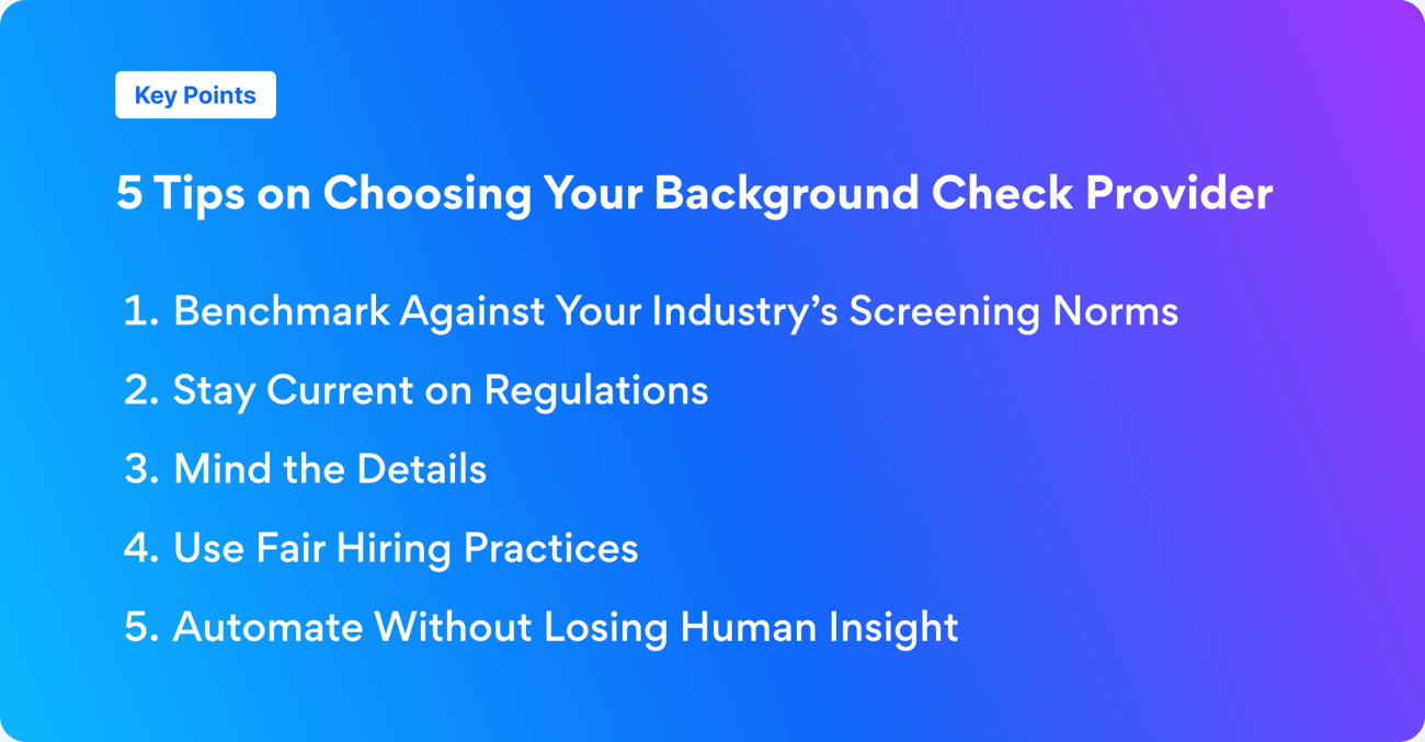 Provider Check Example How to Choose the Best Background Check Provider | Cisive