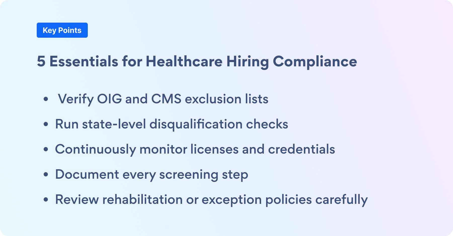 6 Disqualifying Offenses in Healthcare Hiring | Cisive