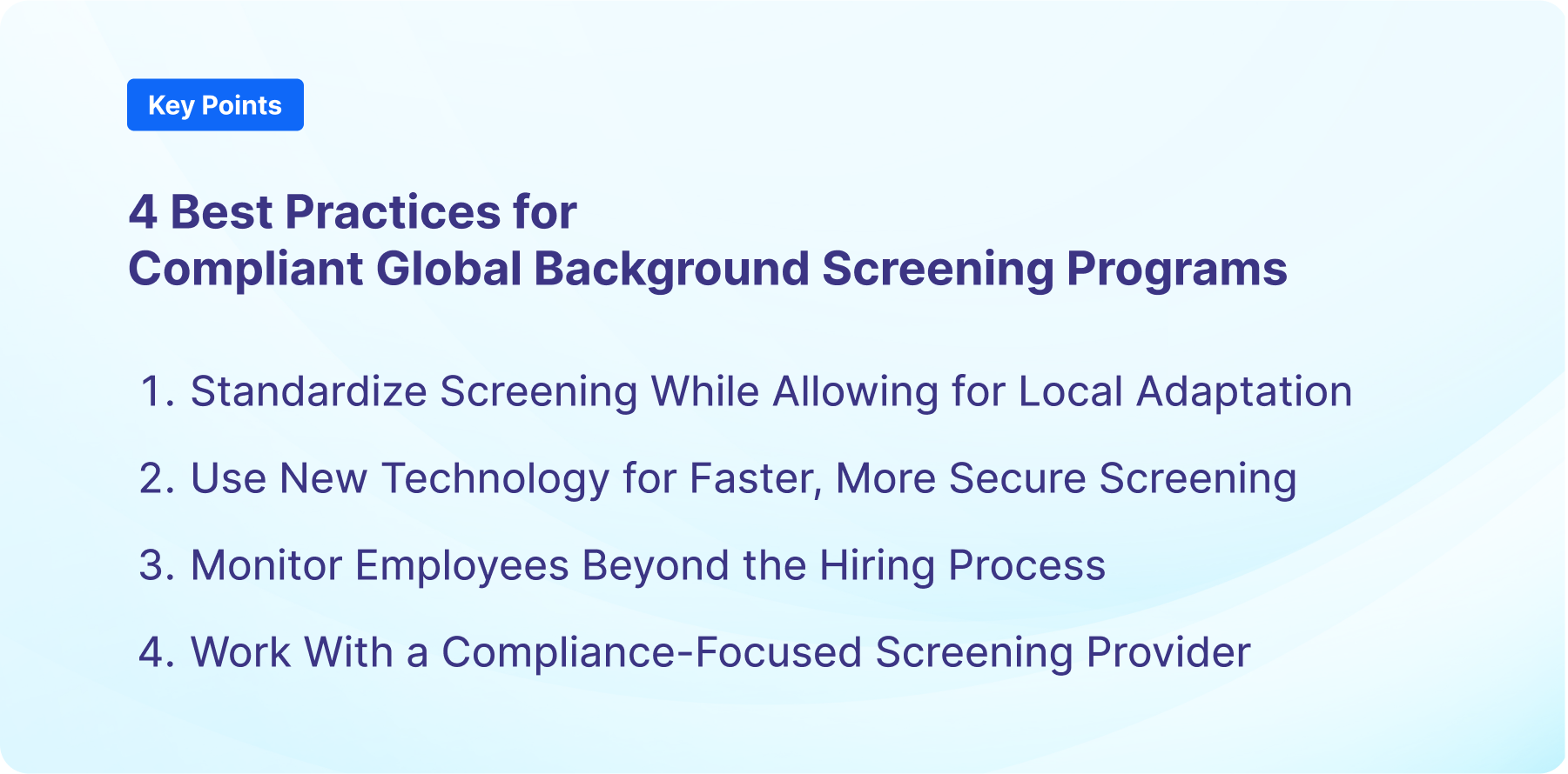 Global Financial Services: Background Screening Best Practices