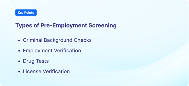 PreEmployment Screening 1