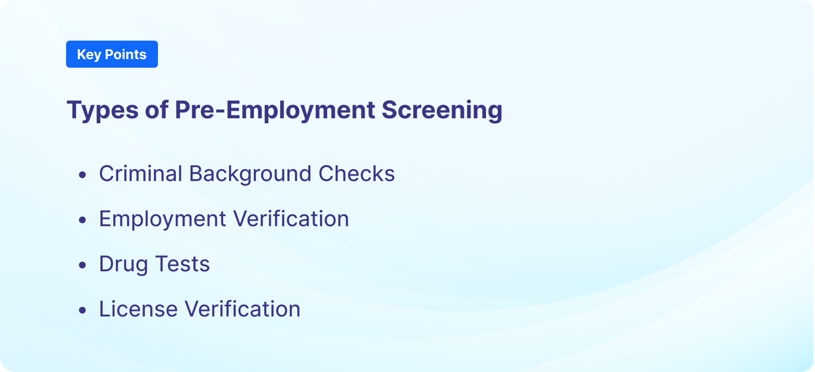 Pre-Employment Screening: Strategy and Workforce Safety
